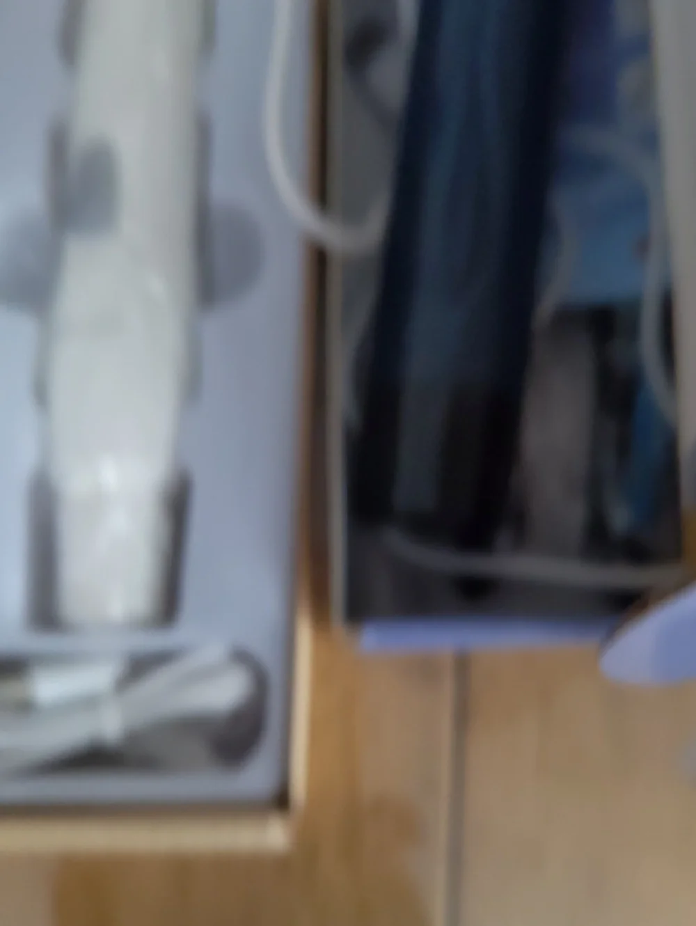 White Rechargeable Device with Cord - Neutral